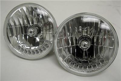 7" Halogen Headlight With LED Turn Signal