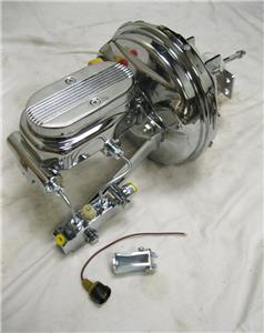 Gm 9 Quot Chrome Power Brake Booster 1 Quot Milled Master