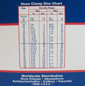 Breeze Clamp Size Chart
