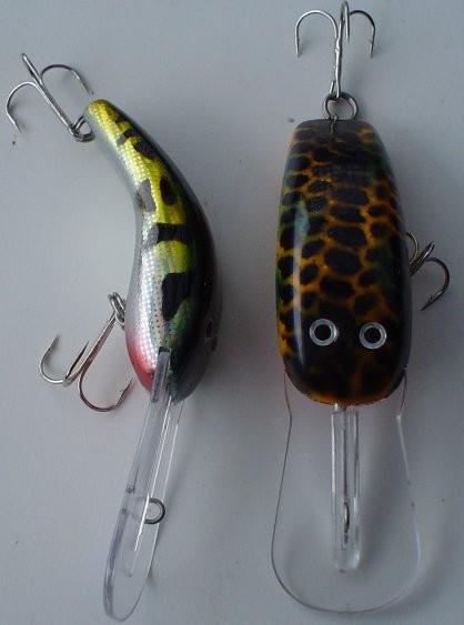 2 x Cod Lures Brand New Fishing Lure Frog Pattern | eBay