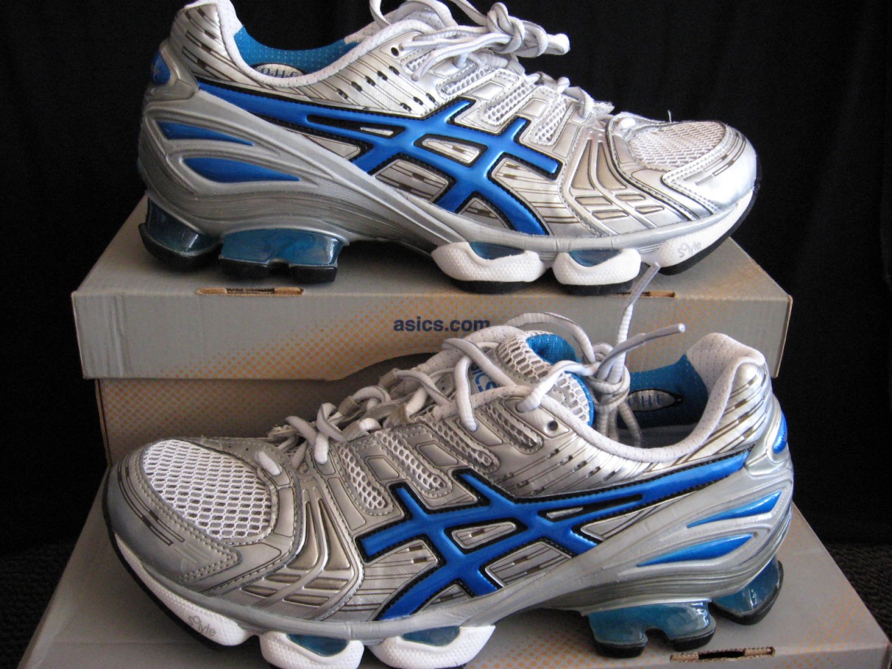 Asics Gel Kinsei 2 Silver Blue Women Neutral Running Shoes | eBay