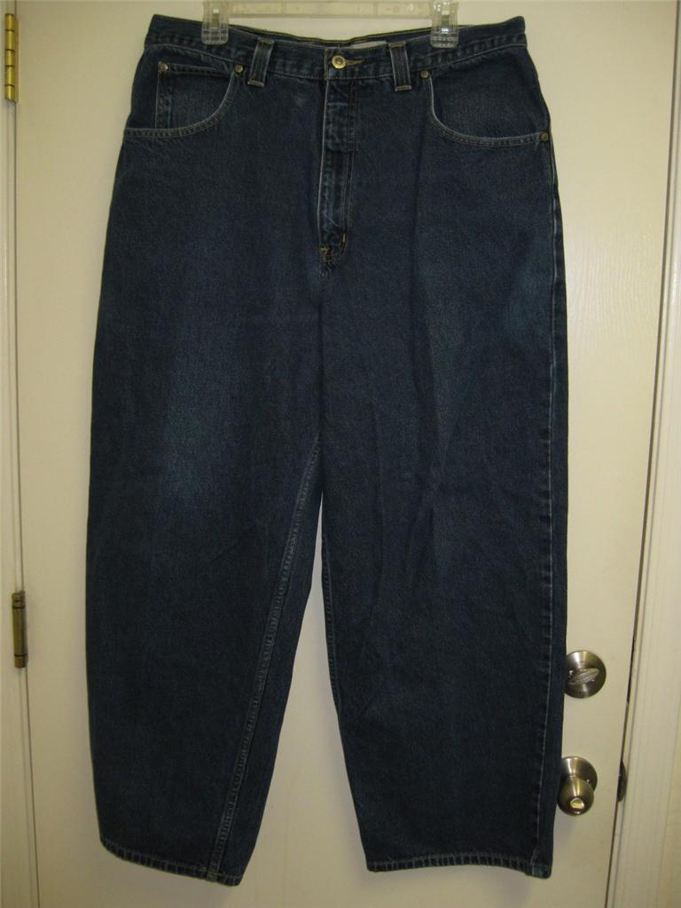 ANCHOR BLUE Mens Sz W38 L30 BLUE Baggy Loose Denim Jeans Act 38 x 29