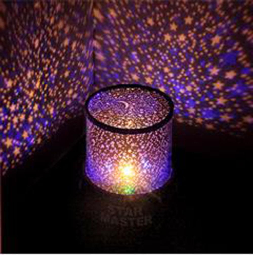 Led rotating star projector baby night light nursery children room lighting lamp