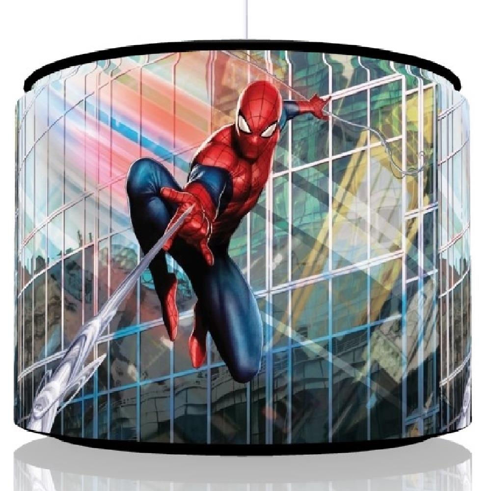 Spider Man Ceiling Drum Light Shade 11 Touch Lamp Kids Boys Room Spider Man Ceiling Drum Light Shade 11 034
