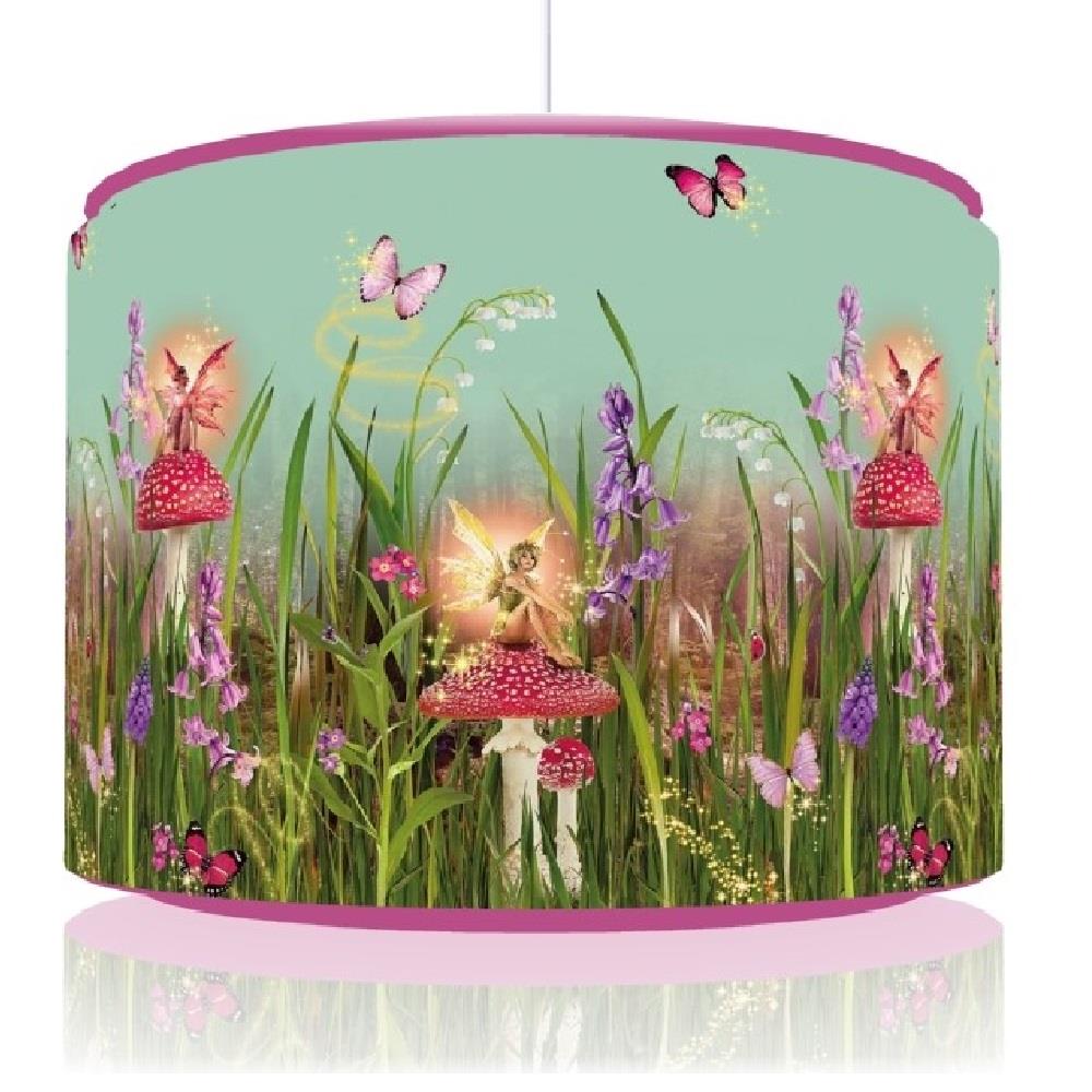 Fairy Forest Ceiling Drum Light Shade 11 Touch Lamp Kids Room Fairy Forest Ceiling Drum Light Shade 11 034