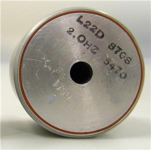 Sercel L-22D Miniature Low Frequency Land Seismometer 2 Hz 5470 Ohms Vertical