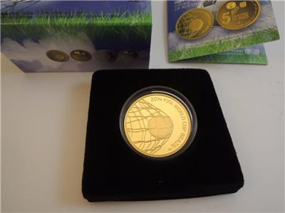 美品】2014年 FIFAワールドカップ ブラジル大会公式 銀貨3種