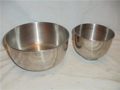 Vintage OEM Sunbeam Mixmaster Mixer Large Small Stainless Mixing ... Vintage OEM Sunbeam Mixmaster Mixer Large Small Stainless Mixing ...