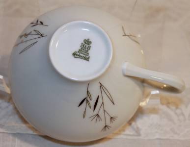 germany bavaria porcelain heinrich tea retro cup selb wheat floral