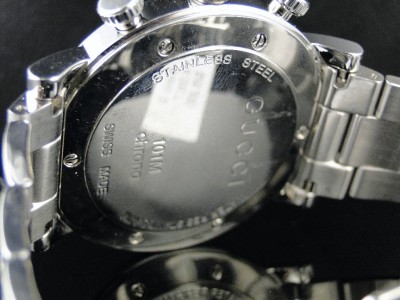 Custom Mens 6.0Ct Diamond 101G Gucci Ya101338 Stainless Steel Watch | eBay
