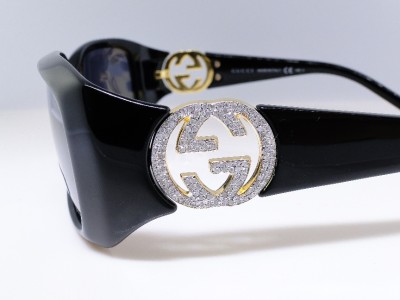 gucci glasses with diamonds