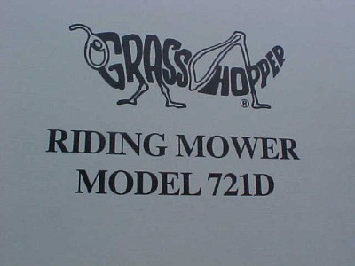 Grasshopper Riding Mower 721d Operator Parts Manual On Popscreen
