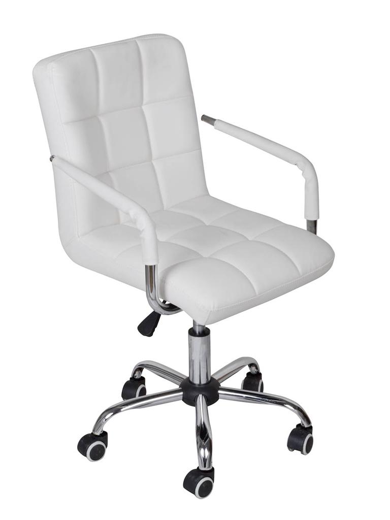 White Modern Office Leather Chair Hydraulic Swivel Executive White Modern Office Executive Hydraulic Swivel Chair Computer Desk Task
