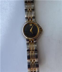 Movado 176582 Museum Two-Toned Ladies Watch Movado Museum 26mm Ladies Two Tone Watch | New York Jewelers  main image 2