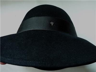 HELEN KAMINSKI Black Fur Wide Brim Hat Helen Kaminski 100% Rabbit Fur Felt Wide Brim Josephine Hat  main image 2