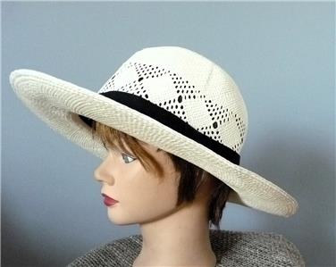 MONTECRISTI 100% TOQUILLA STRAW GENUINE PANAMA WHITE HAT 62 Montecristi Gambler SuperFine Foldable Toquilla Straw Grade  main image 4