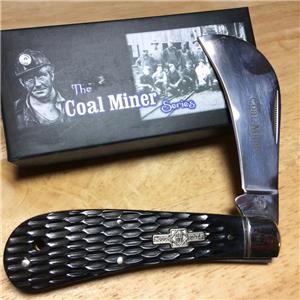 Rough Ryder The Coal Miner Black Jigged Bone Hawkbill 4