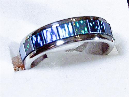 DAMEN & HERREN UNISEX EDELSTAHL REGENBOGEN RING - 7 FARBEN - GRÖSSEN 6-12 NEU! - Bild 4 von 8