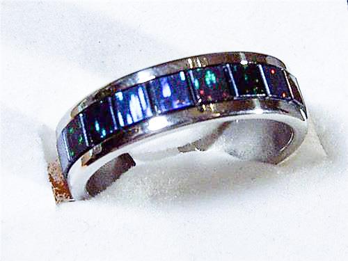 DAMEN & HERREN UNISEX EDELSTAHL REGENBOGEN RING - 7 FARBEN - GRÖSSEN 6-12 NEU! - Bild 5 von 8