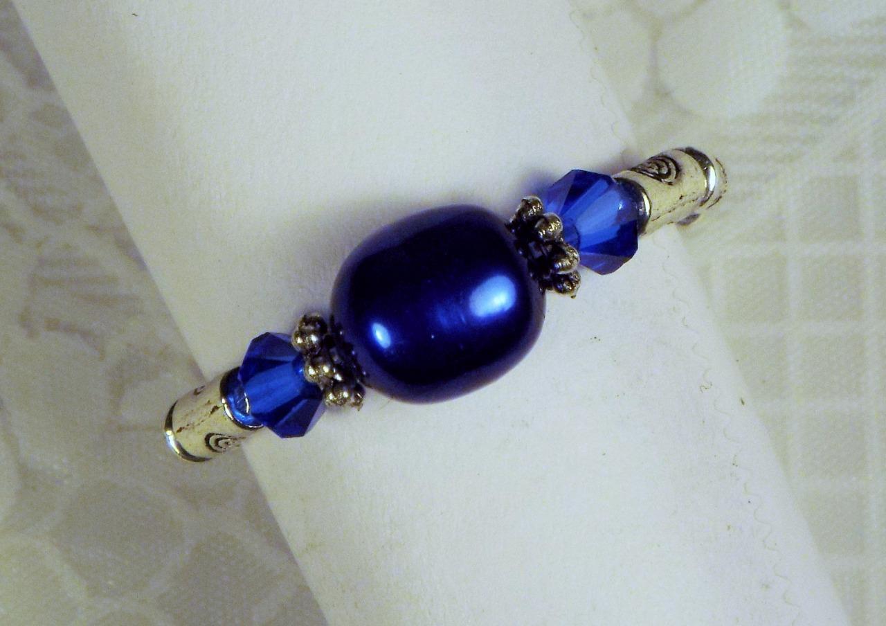 ANILLOS ELÁSTICOS DE PERLAS DE AGUA DULCE CYNTHIA LYNN ""GEMAS DE RÍO"" PLATA ESTERLINA 15 CLRS - Imagen 11 de 16
