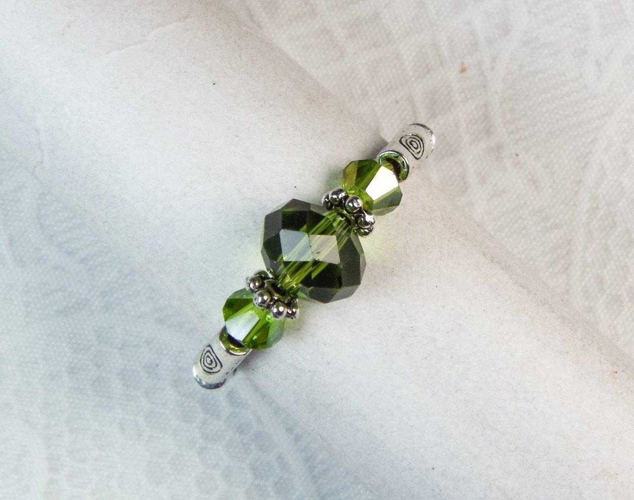 CYNTHIA LYNN "DATE NIGHT" GLASS CRYSTAL SILVER PLATED STRETCH RINGS - 26 COLORS! - Picture 19 of 27