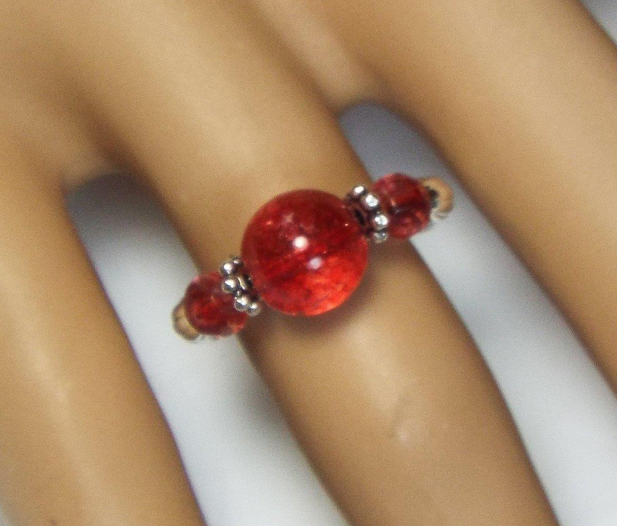 ANELLI STRETCH CYNTHIA LYNN ""GEMME TORMALI"" TORMALINA IN QUARZO ARGENTO STERLING - Foto 5 di 7