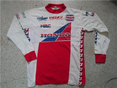 Vintage HONDA motocross jersey racing HRC ROXY Sportwear sz1 | eBay