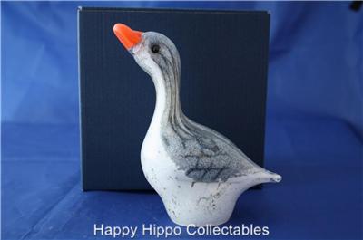 crystal goose figurine