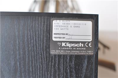 Klipsch Sb 3 Referenz Bucherregal Haupt Stereo Lautsprecher Sb3