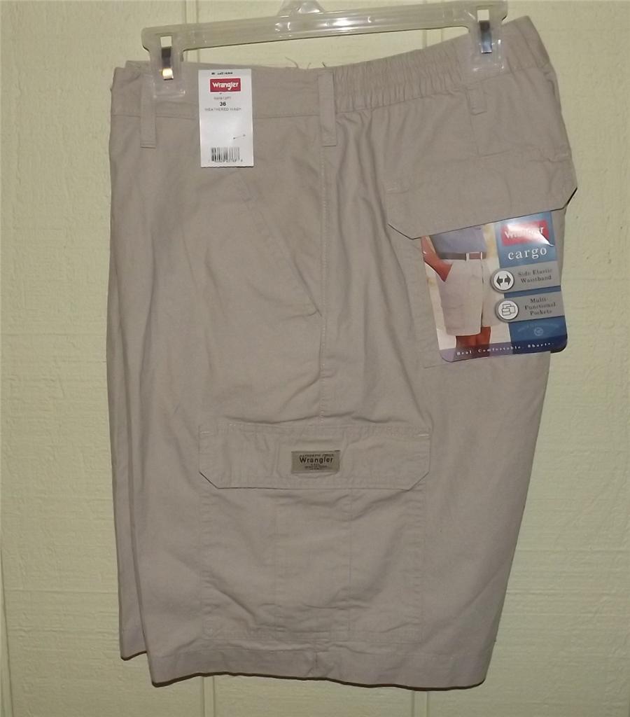 Wrangler Cargo Shorts 6 pockets premium fabric & wash loose fit knee ...