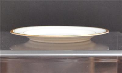 Vintage White and Gold Syracuse Old Colony Covered Serving Dish Oval