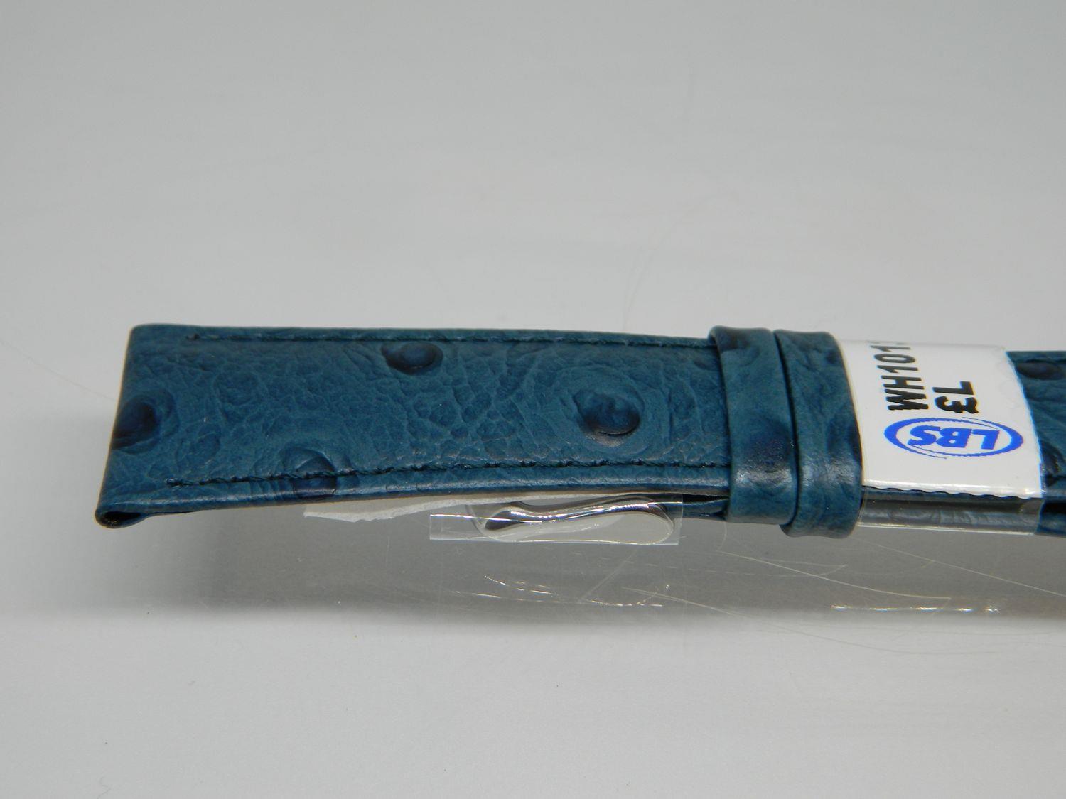 LBS 22 mm hochwertiges gepolstertes Straußenkorn Uhrenarmbänder, Auswahl 3 Farben - Bild 2 von 4