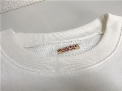 KAPITAL Smile crewneck sweatshirt ECO Japan smily white new