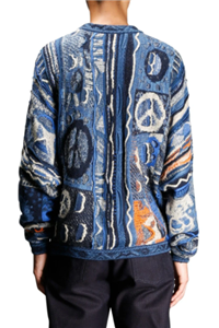 KAPITAL 7G BORO Gaudy sweater knit brand new navy made in Japan | eBay