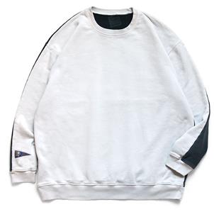 KAPITAL BONE 2tone remake big sweatshirt black natural brand