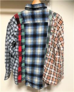 Rebuild by Needles Flannel Shirt 7 Cuts Shirt new XS | eBay