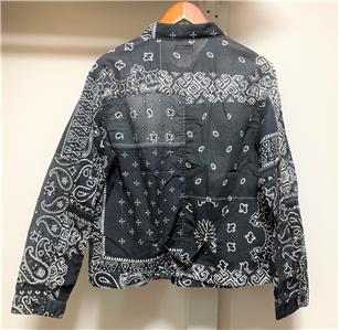 KAPITAL BANDANA PATCHWORK JACKET black brand new made in