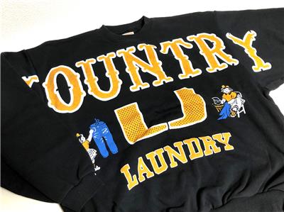 KAPITAL big kountry college sweatshirt wide laundry new black | eBay