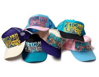 kapital Denim Men Loves Cats CAP 迷彩トラック Kapital Denim Men Love Cats Camo Trucker Hat | AVNTGRDNY,INC