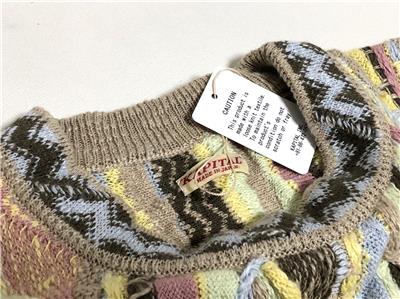 KAPITAL 7G knit Gaudy crew sweater yellow brand new | eBay