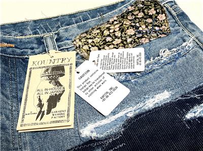 Kapital clutch smile Monkey Cisco denim patch work new 38 | eBay
