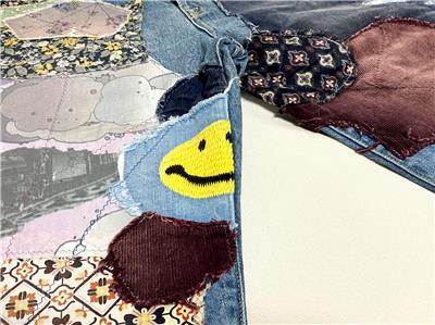 Kapital clutch smile Monkey Cisco denim patch work new 38 | eBay