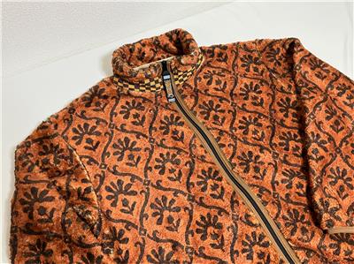 トップス KAPITAL Yosemite Arabesque Fleece Size 1 KAPITAL YOSEMITE arabesque fleece zip up blouson brand new brown
