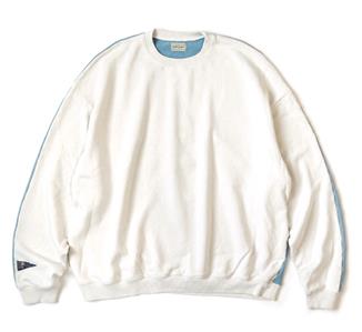 KAPITAL BONE 2tone remake big sweatshirt sax blue brand new