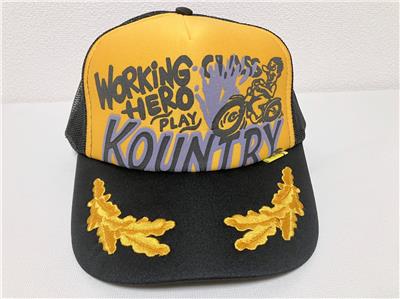 kapital KOUNTRY racer trucker truck cap hat orange black | eBay