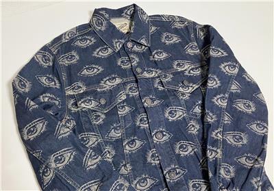 kapital SPEAKEASY ジャケット KAPITAL - Speakeasy Printed Denim Jacket - Black KAPITAL