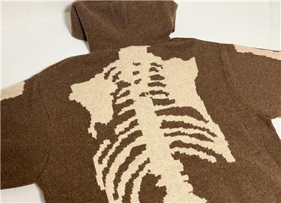 KAPITAL 5G wool bone sweater hood hoody Skeleton brown new | eBay