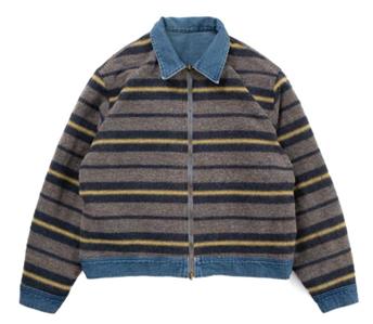 kapital Denim Lining Reversible Work Jacket zip up Virgin Mary