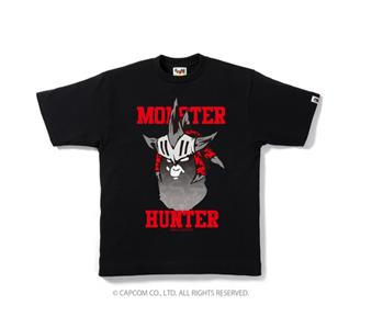 A BATHING APE BAPE CAPCOM MONSTER HUNTER BLACK SMALL BRAND NEW