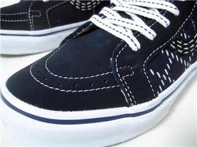 VANS FDMTL SK8 HI PATCHWORK DEEP INDIGO DENIM V38R US8.5 BRAND NEW